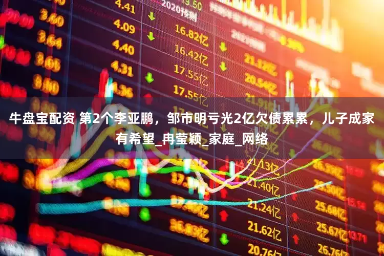 牛盘宝配资 第2个李亚鹏，邹市明亏光2亿欠债累累，儿子成家有希望_冉莹颖_家庭_网络