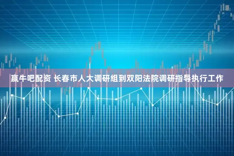 赢牛吧配资 长春市人大调研组到双阳法院调研指导执行工作